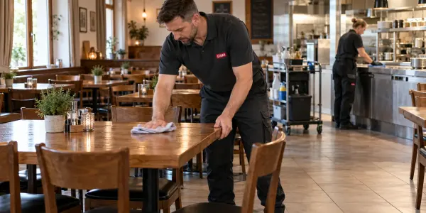 Reinigung im Restaurant